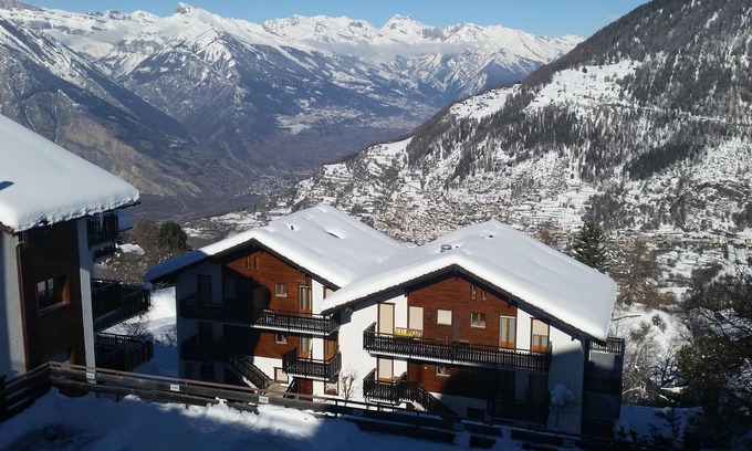 La Tzoumaz Apartamento | Apartamento grande y clásico en La Tzoumaz, 4 Vallees, Suiza para 6 personas