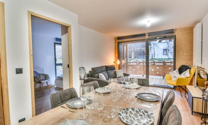 Les Gets Apartamento | Appartement moderne T3 - Proche pistes et village - 6 pers - Parking - Ski room - Wifi - FR-1-685-65