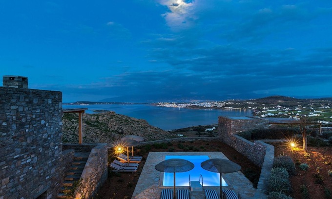 Naousa Villa | Azure 5 Bedroom Villa Sea View Private Pool