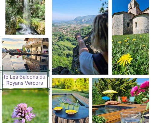 Saint-Jean-en-Royans Apartamento | Balcons du Royans.Logement entier Piscine