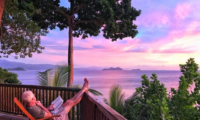 San Vicente Cabaña | Villa familiar todo incluido frente a la playa en una ensenada aislada