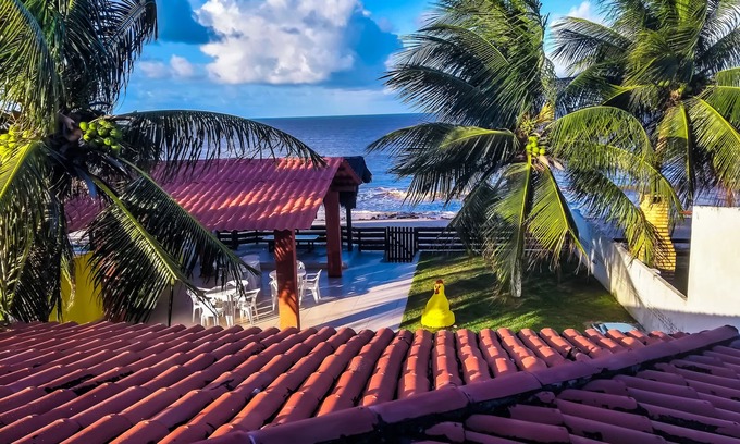 Pitimbu Casa | Casa de playa frente a la playa con piscina y WI FI en Praia Azul - Pitimbu / PB