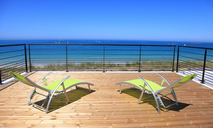 Plouescat Casa | Casa de vacaciones en Plouescat, vista al mar, jacuzzi, directamente en la playa