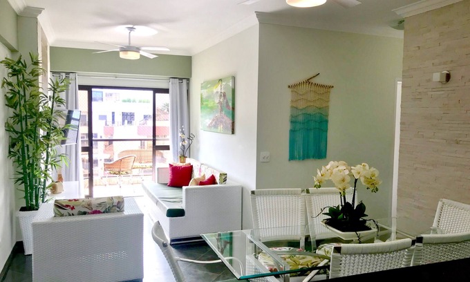 Jardim Tejereba Apartamento | APTO. COND. CLUB BEIRA-MAR: 3 HABITACIONES (2 SUITES) + AR-COND + PISCINA +2 GAR + Wi-FI