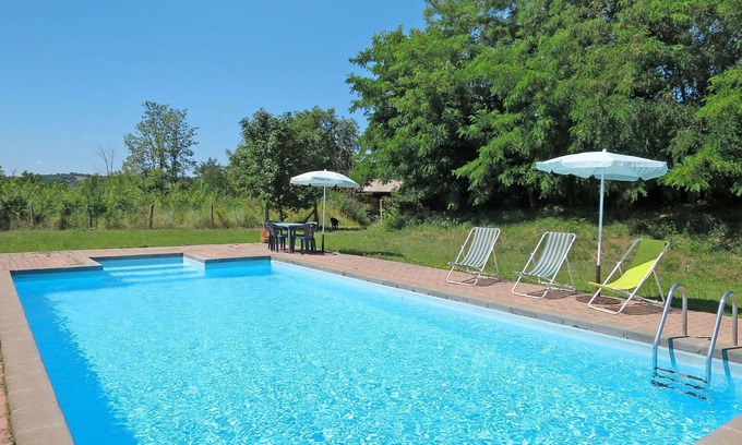 Bagnoregio Villa | Bonito apartamento en villa para 5 personas con piscina, WIFI y patio