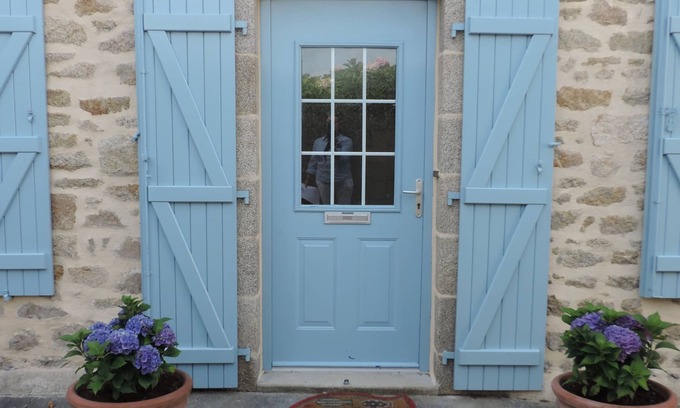 Ile-Tudy Casa | Hermosa Penty renovado en el corazón de la Ile Tudy, callejón peatonal. wifi