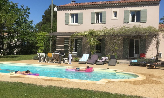 Sablet Casa | Hermosa casa moderna con piscina y jardín a 10 km de Vaison-la-Romaine