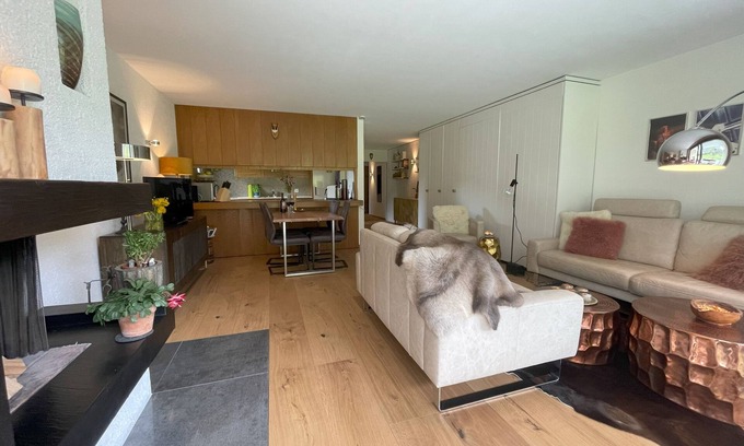 Berguen Apartamento | Breathtaking view of the mountains, child-friendly, fireplace, terrace, top equipment