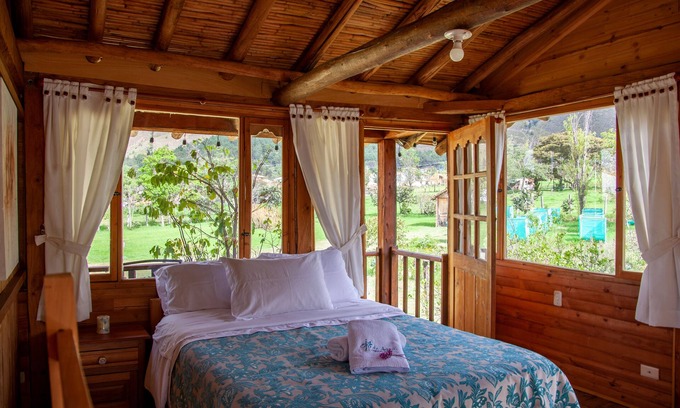 Villa de Leyva Cabaña | Cabaña de madera Ojo de Agua