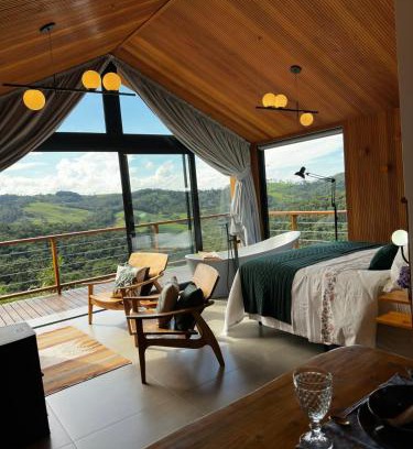 Goncalves Chalet De Esquí | Cabana Nórdica com Maravilhosa Vista da Serra