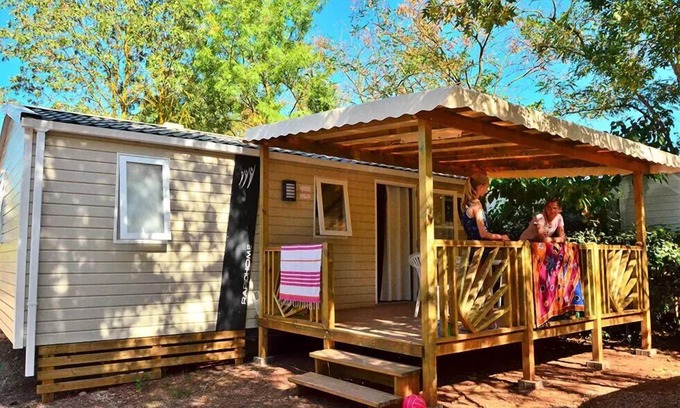 Canet Casa | Camping maeva Club Les Rivières **** - Mobil Home Confort Plus 3 Rooms 4 People Air Conditioning + TV