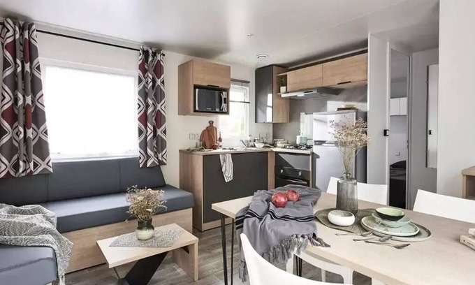 Quettehou Casa | Campsite Le Rivage **** - Mobil Home Premium - 3 bedrooms 6 people