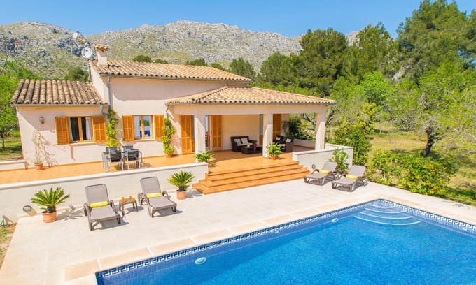 Pollensa Cabaña | CAN VICH Finca para 4 con piscina en Cala Sant Vicenç