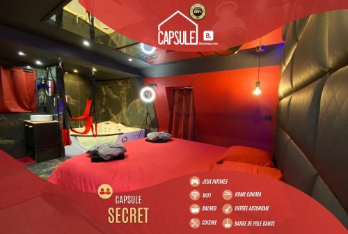 Valenciennes Apartamento | Capsule Secret - Jacuzzi - Netflix & Home cinéma - Jeux de couple - Barre de pole dance