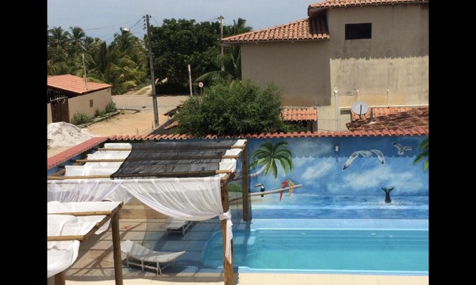 Nova Vicosa Casa | Casa Temporada Frente à Praia Piscina Ar cond Nova Viçosa VA