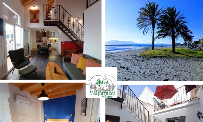 El Palo Casa | Casa Valparaíso, a 350m de playa, sin barrera, familias, grupos