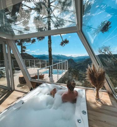 Urubici Cabina | Chalé Aframe- Benta Rosa Chalés de Luxo