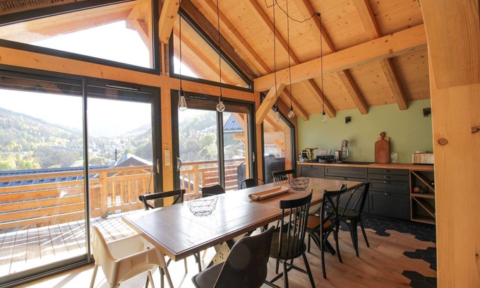 Valloire Chalet De Esquí | CHALET 4* 10 PERSONS Exceptional view of the Galibier massif