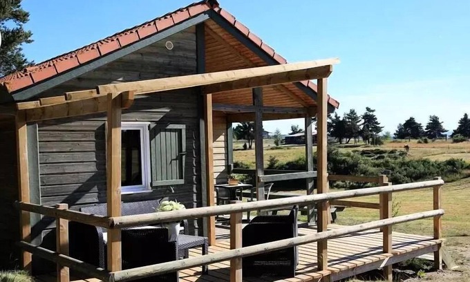 Chastanier Chalet De Esquí | Camping Les sous bois du Lac *** - Chalet de madera premium de 3 habitaciones para 5 personas