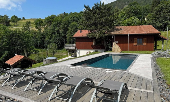 Bussang Chalet De Esquí | Chalet du Pommery, Vosges, Nordic bath, sauna
