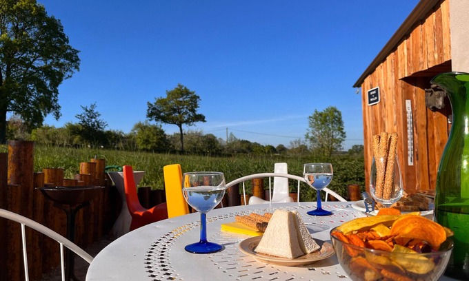 Briantes Cabaña | Escapada Vintage en el Corazón de la Campiña Berrichonne con Todas las Comodidades Incluidas