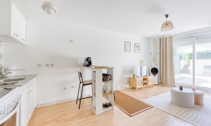 Plateau - Mont-Valerien Apartamento | Cocon Urbain à deux pas de la défense - Terrace