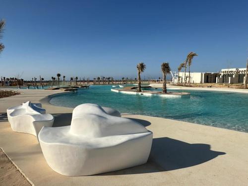 Alexandria - Mediterranean Coast Casa | Comfort cabin sea view & lagoon in D-bay I Beach Access Included