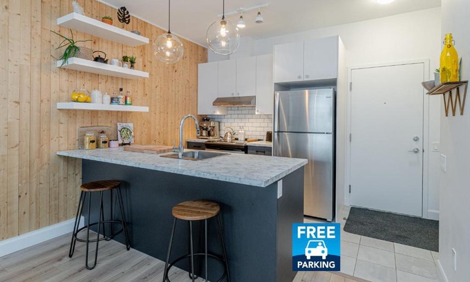 La Cite-Limoilou Chalet De Esquí | Condo Old Quebec - Gym - AC - Indoor Parking - Rooftop