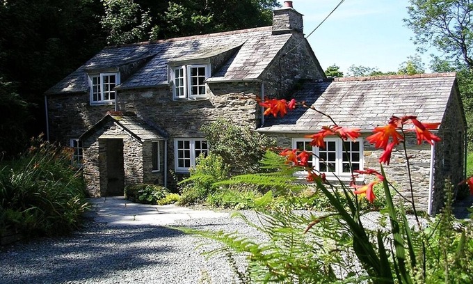 Boscastle Cabaña | Cottage Cornualles. Establecer En 7 hectáreas con pesca de la trucha, Boscastle, Cornualles del norte.
