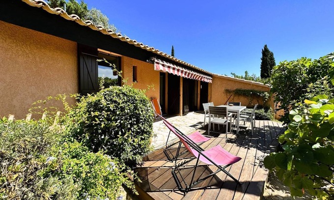 La Londe-les-Maures Casa | Mazet para 4 personas - Piscina y tenis compartidos.