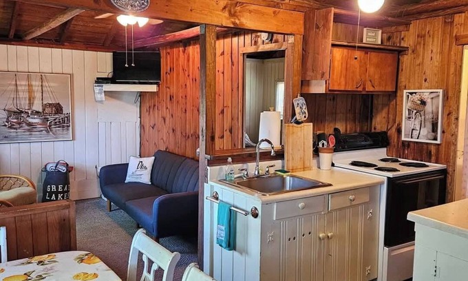 Oscoda Cabaña | Cozy Catamaran Cottage on Great Lake Huron