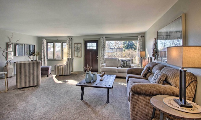 Bynum Casa | Cozy Choteau Home w/ Fire Pit, Grill, Yard!