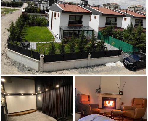 Etimesgut Villa | Cozy home - Garden, Fireplace & Cinema Experience