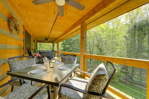 Cherokee Casa | Creek Access Quiet Bryson City Retreat with Hot Tub