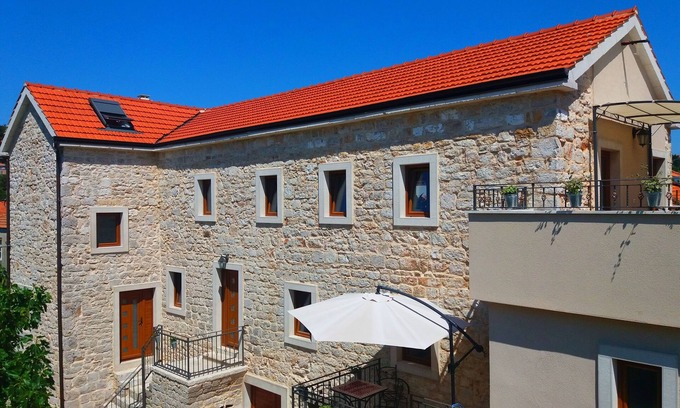 Island Hvar Condominio | Dalmatian casa de piedra Jelsa Hvar-A2