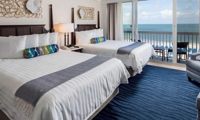 St. Pete Beach Hotel | Dive Into Your Dream Vacation! 2 Units w/ Balconies, Outdoor Pools, Parking