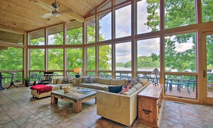 Stover Casa | Dock & Pool Table: House on Lake of the Ozarks
