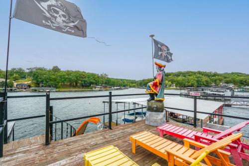 Sunrise Beach Casa | Dock with Deck and Waterslide Lake of the Ozarks Gem!