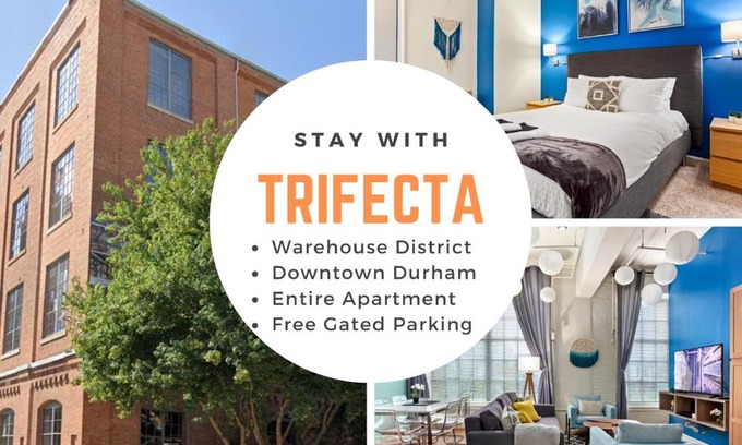Downtown Apartamento | Downtown Durham 2BR Apt Walk Everywhere & Wifi