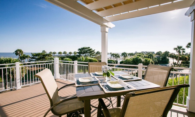 Seabrook Island Villa | Villa de nivel superior en Seabrook Island con magníficas vistas al mar