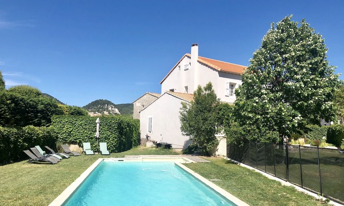Sablet Casa | Casa, casa rural en Provenza 10 ´ de Vaison la romaine; jardín cerrado * 12 pers, 240 m2