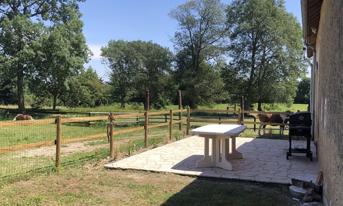 Dissay-sous-Courcillon Casa | Farm cottage with fireplace on the banks of the river Loir