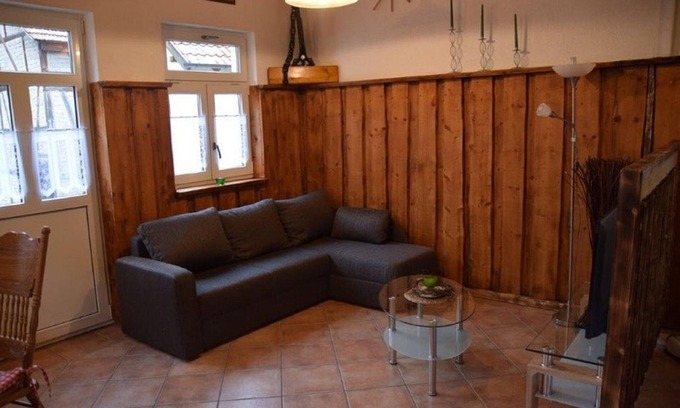 Fladungen Apartamento | Ferienhaus mit Kaminofen