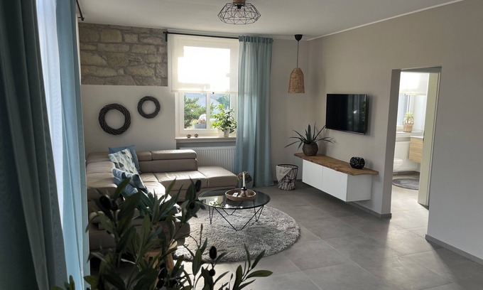 Obermendig Apartamento | Ferienwohnung Basaltliebe im Modernen Landhausstil Sich wie Zuhause Fühlen