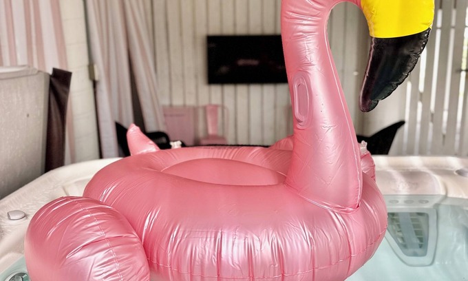 Tybee Island Cabaña | FlaminGO Tybee ~ FREE Golf Cart, Hot Tub with Cabana Area + Coastal Marsh Views