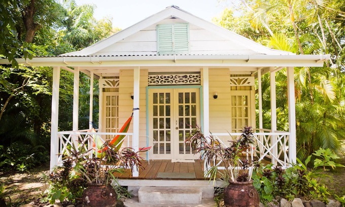 Bouvet Island Cabaña | Frangipani Cottage at Balenbouche Estate, on 70 acres of beachfront property