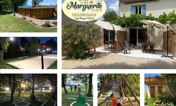 Tulette Cabaña | Casas rurales en los viñedos, parque, piscina, parque infantil, campo de petanca, ...