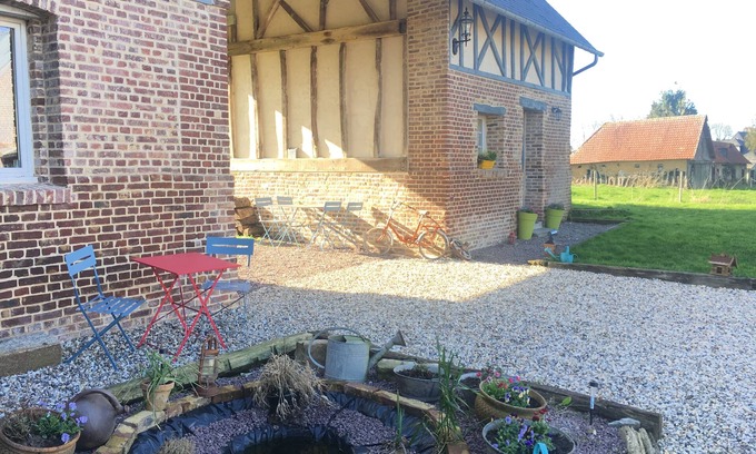 Petit-Caux Cabaña | encantadora casa de la familia y de pie en el campo, cerca de las playas de Normandía