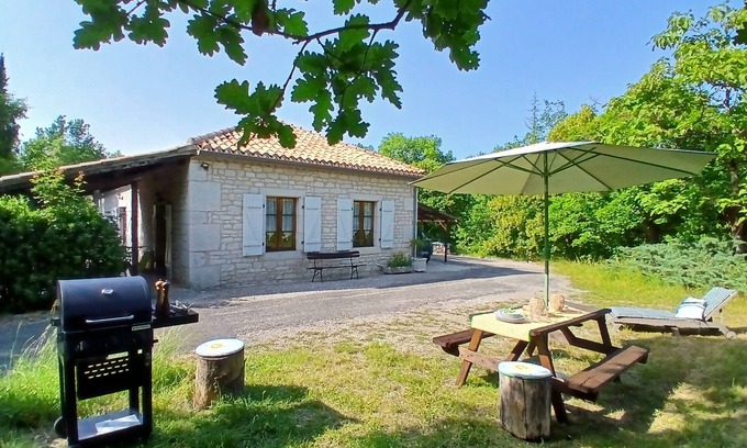 Cezac Casa | Casa rural La Grange de Cezac. Granero convertido con piscina privada con billar de tamaño completo