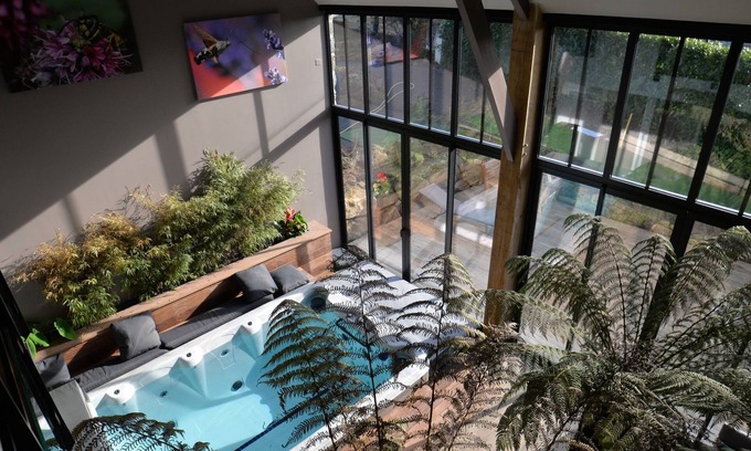 Dragey-Ronthon Casa | Gran albergue en la bahía del Mont Saint Michel con spa de natación y sauna